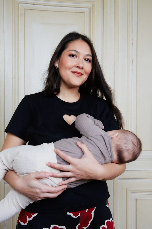 Tee-Shirt d'allaitement Notte TajineBanane avec bébé 2