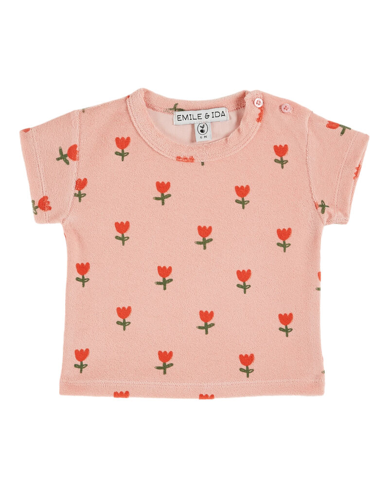 Tee-shirt éponge Grande Tulipe Emile & Ida face
