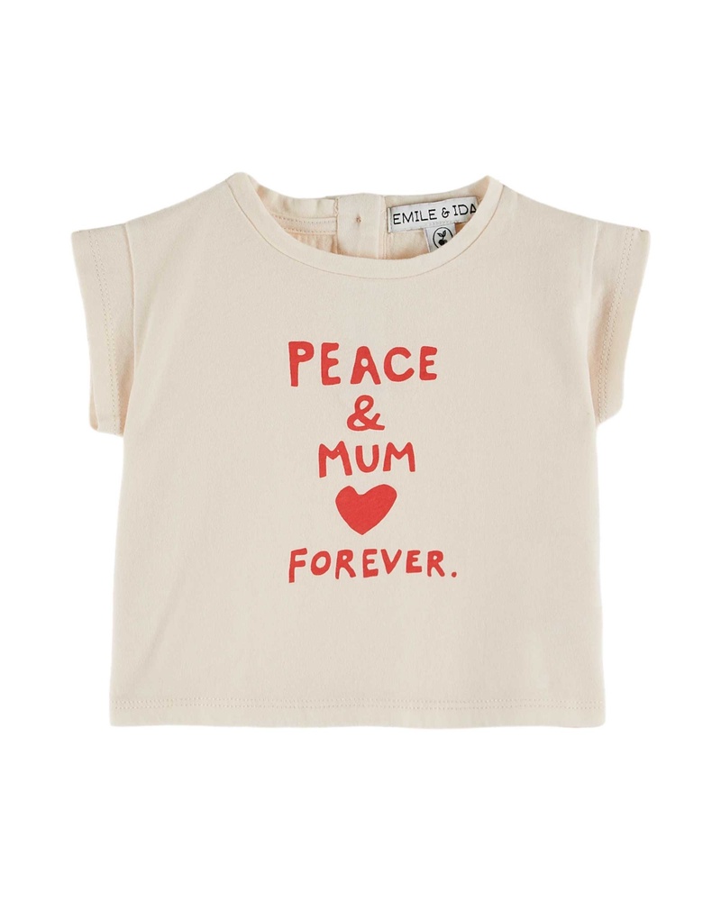 Tee-shirt Fête des Mères Creme Emile & Ida face