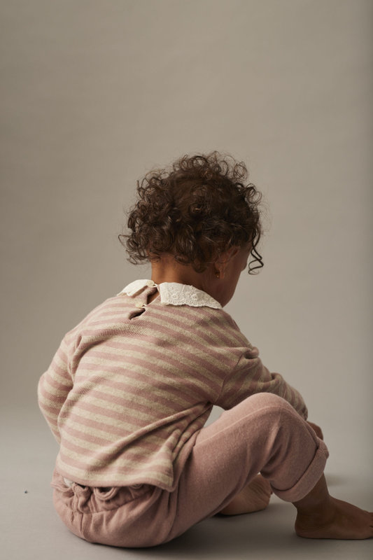 Tee-shirt Samar rayé rose 12M Cozmo lifestyle 2