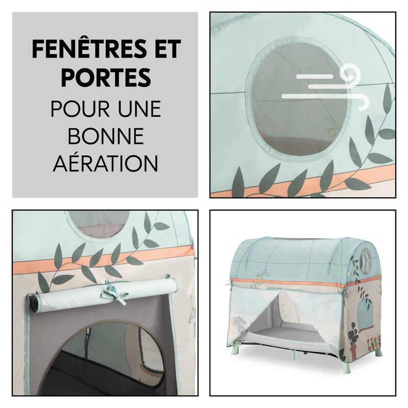 Tente de jeu pour lits de voyage Hauck aeration