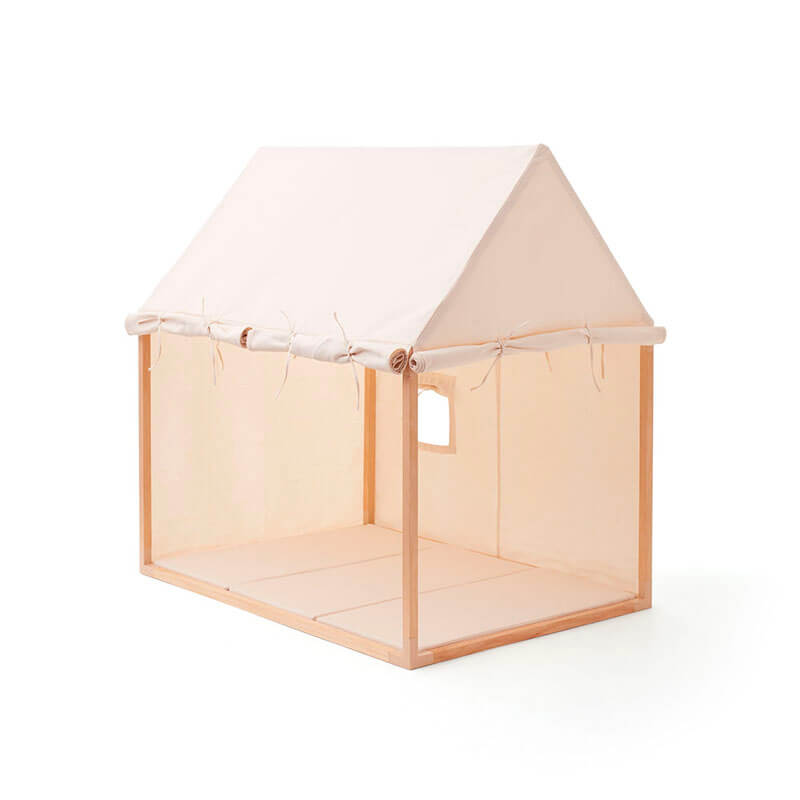 Tente maison de jeu blanche Kid's Concept sol