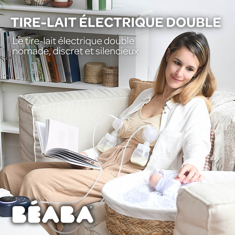 Tire-lait électrique Double Sans Fil Night blue BEABA Produit lifestyle
