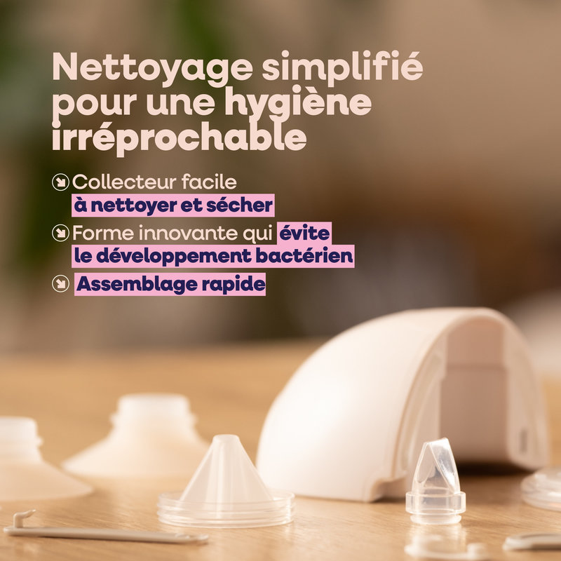 Tire-lait mains libres 2-en-1 Emy Pump nettoyage