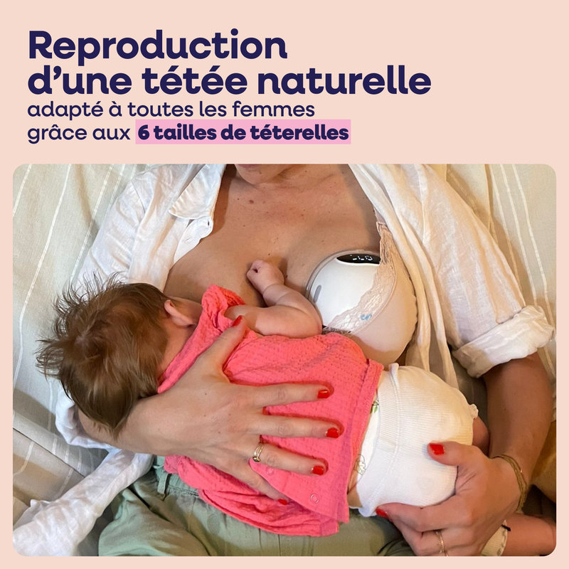 Tire-lait mains libres 2-en-1 Emy Pump tétée
