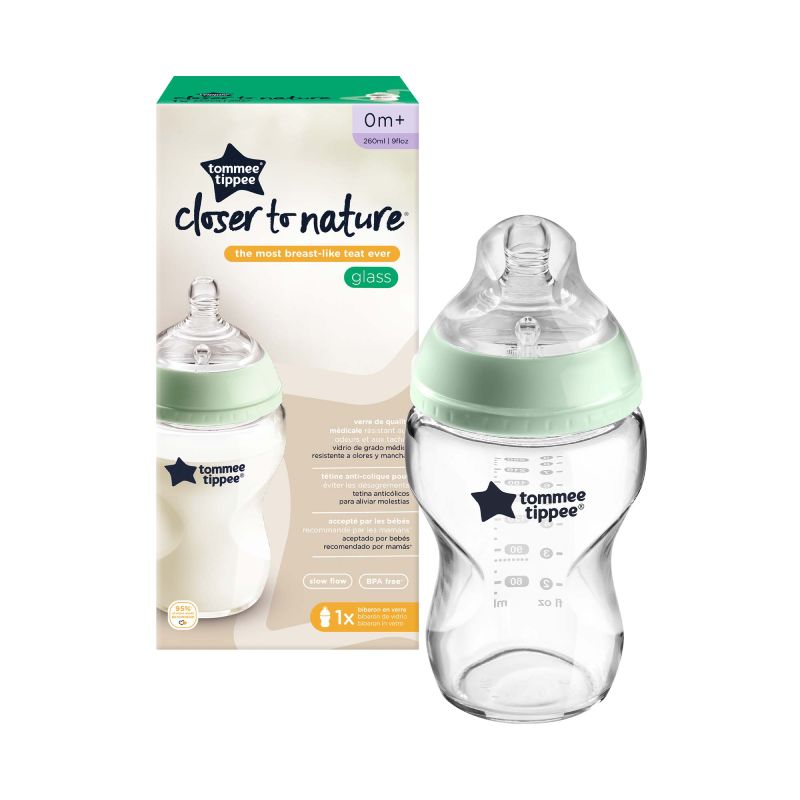 biberon verre 250 ml tommee tippee bambinou avec pack