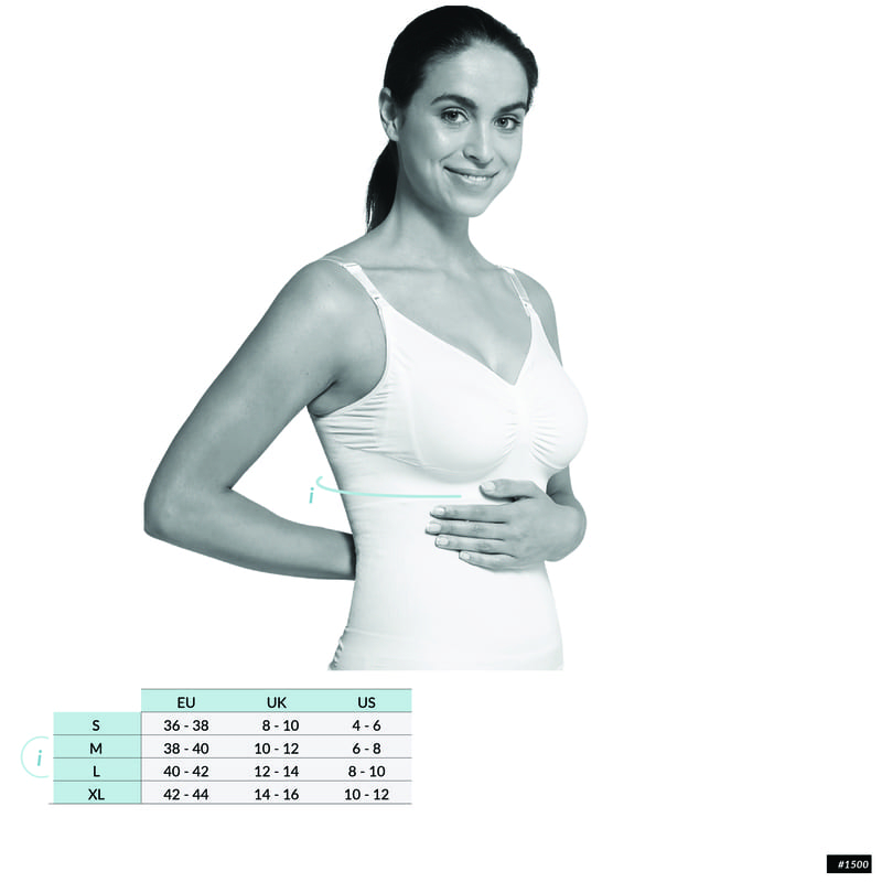Top d'allaitement sans coutures Noir Carriwell Taille