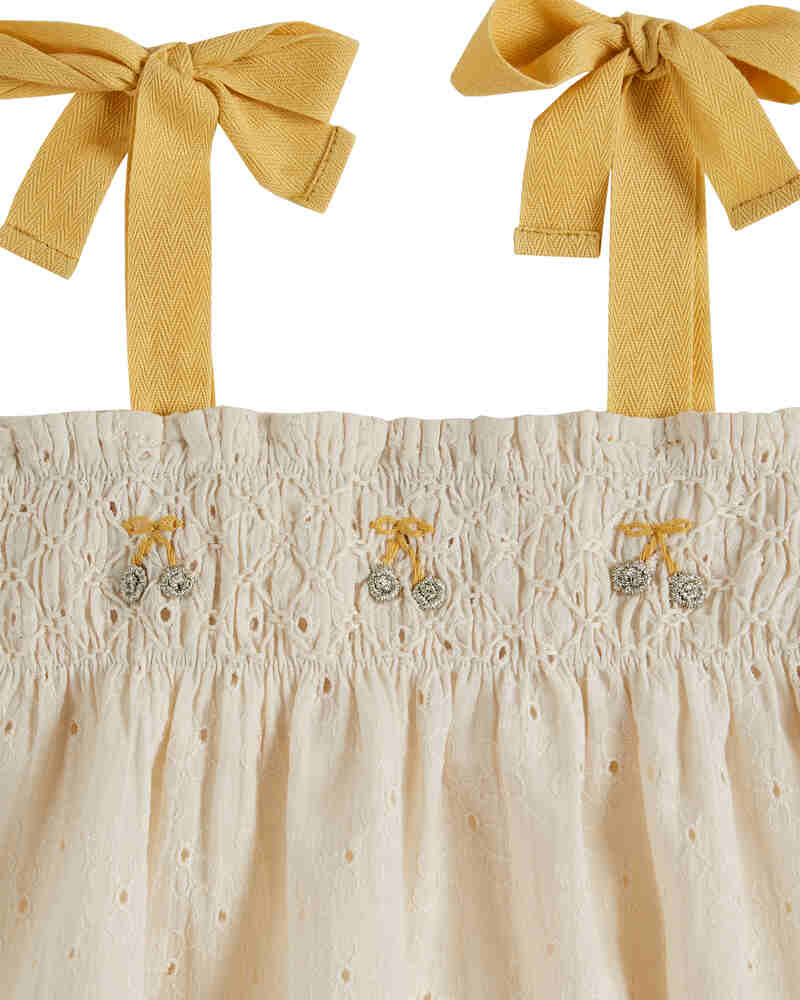 Top smocké broderie anglaise Chantilly Emile & Ida zoom