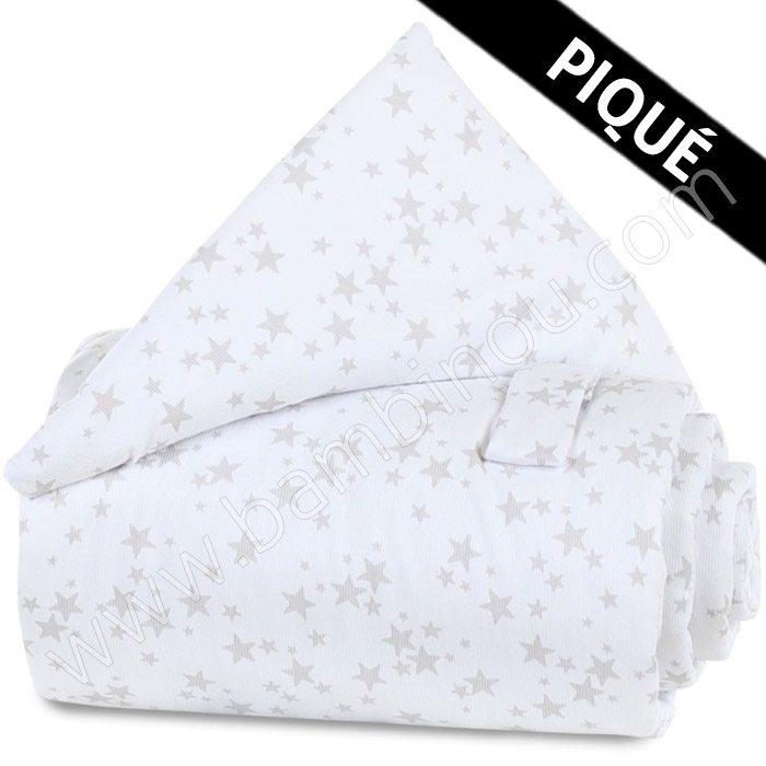 Tour de lit piqué barrière sécurité berceaux Cododo Babybay enroulé pour bandeau