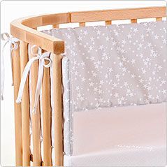 Tour de lit Piqué pour berceaux Cododo Babybay blanche sur berceau