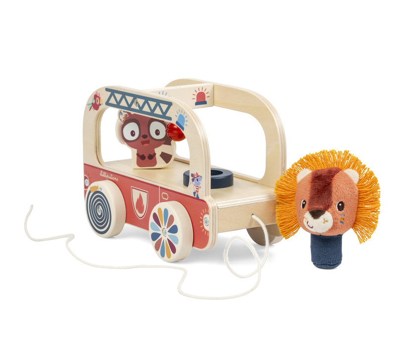 Tourni Camion de Pompier Jack Lilliputiens côté