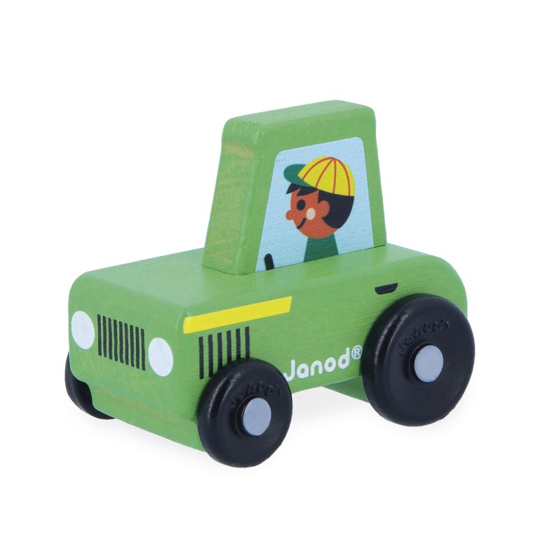 Tracteur Vert Cross Roads Janod profil gauche