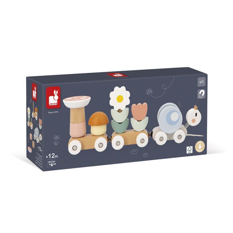Train en bois Escargot Janod packaging