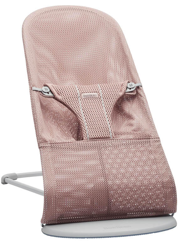 Babybjorn - Porte-bébé One, Gris Classique/Rose paillettes, Coton