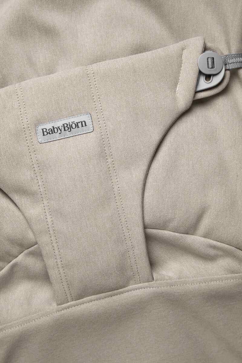Transat Bliss Tissé Chiné Beige Claire Babybjorn harnais