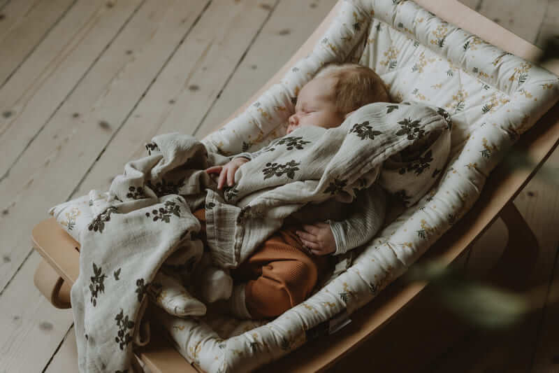 Transat en bois de hêtre Levo avec coussin au choix Charlie Crane lifestyle bebe