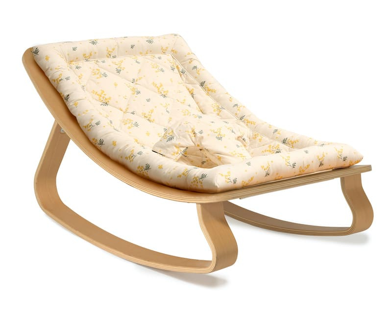 Transat en bois de hêtre Levo avec coussin au choix Charlie Crane