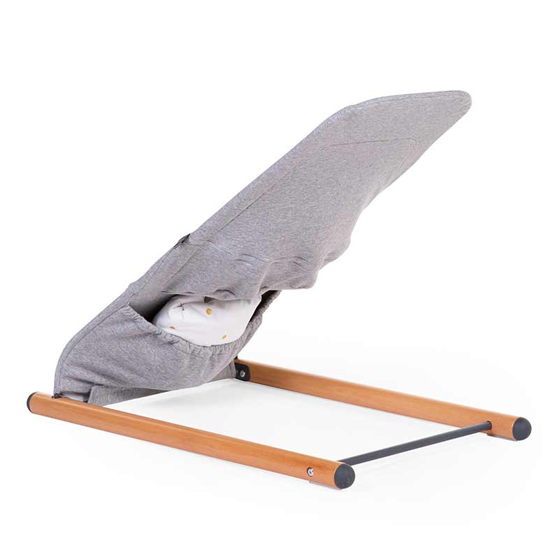 Transat Evolux Bouncer jersey gris Childhome Dos