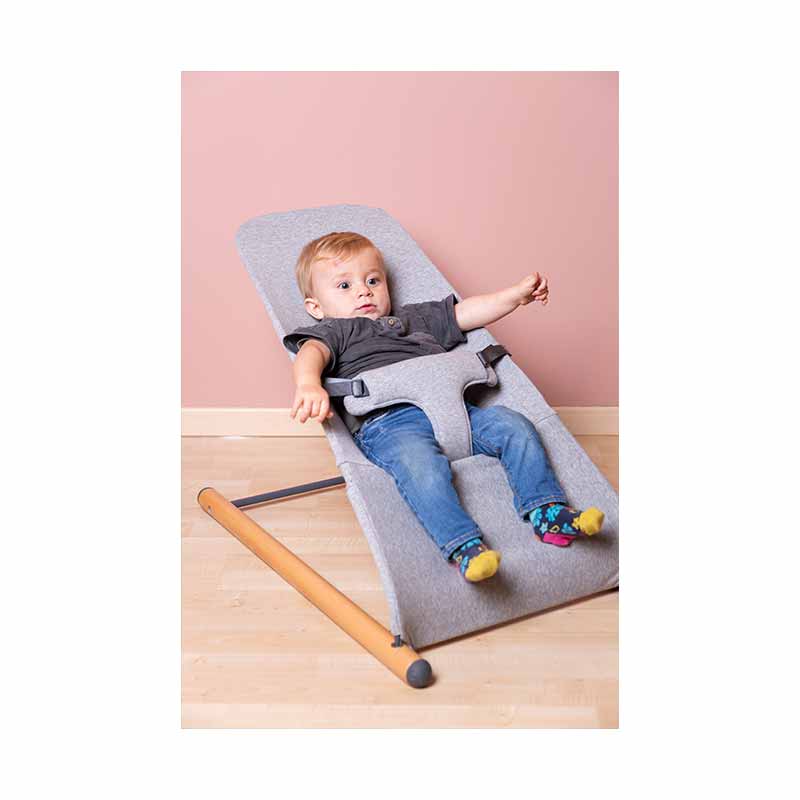 Transat Evolux Bouncer jersey gris Childhome Zoom