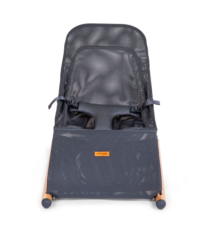 Transat Evolux Bouncer Naturel/Anthracite Childhome Frontal