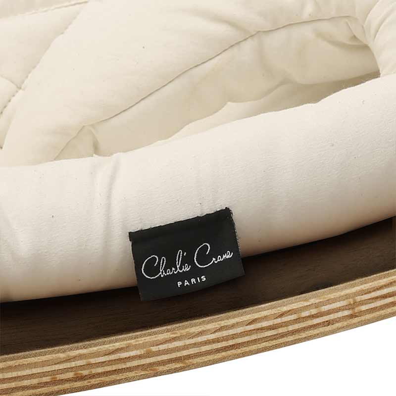 Transat en bois de noyer LEVO avec coussin au choix Charlie Crane Marque