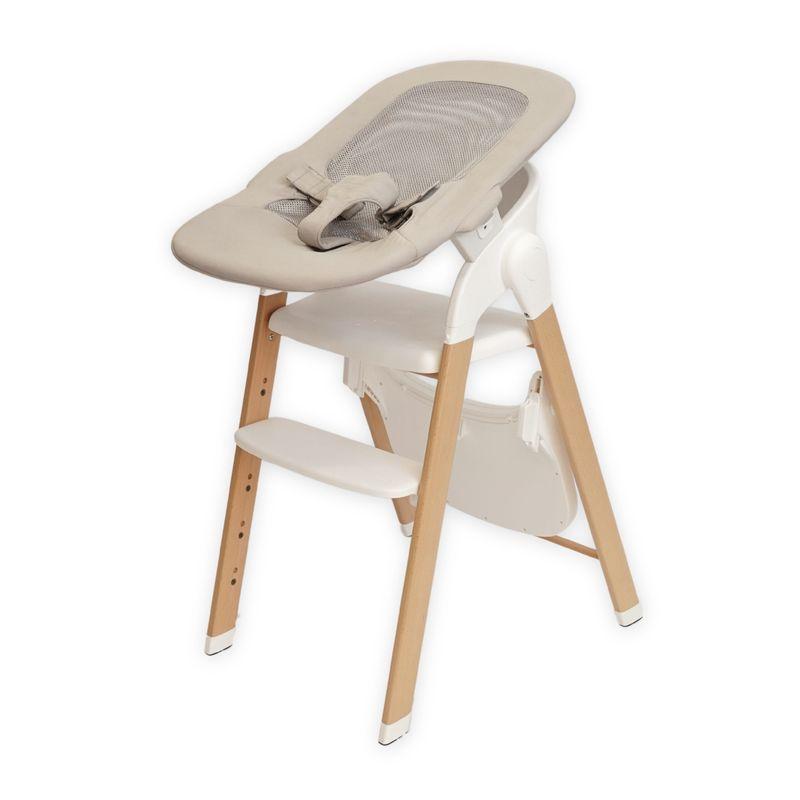 Transat pour Chaise Haute Grow With Me Pure White BO JUNGLE sur chaise haute