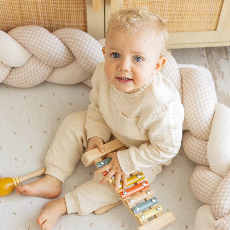 Tresse décorative Vichy Ecru 200cm lifestyle 1