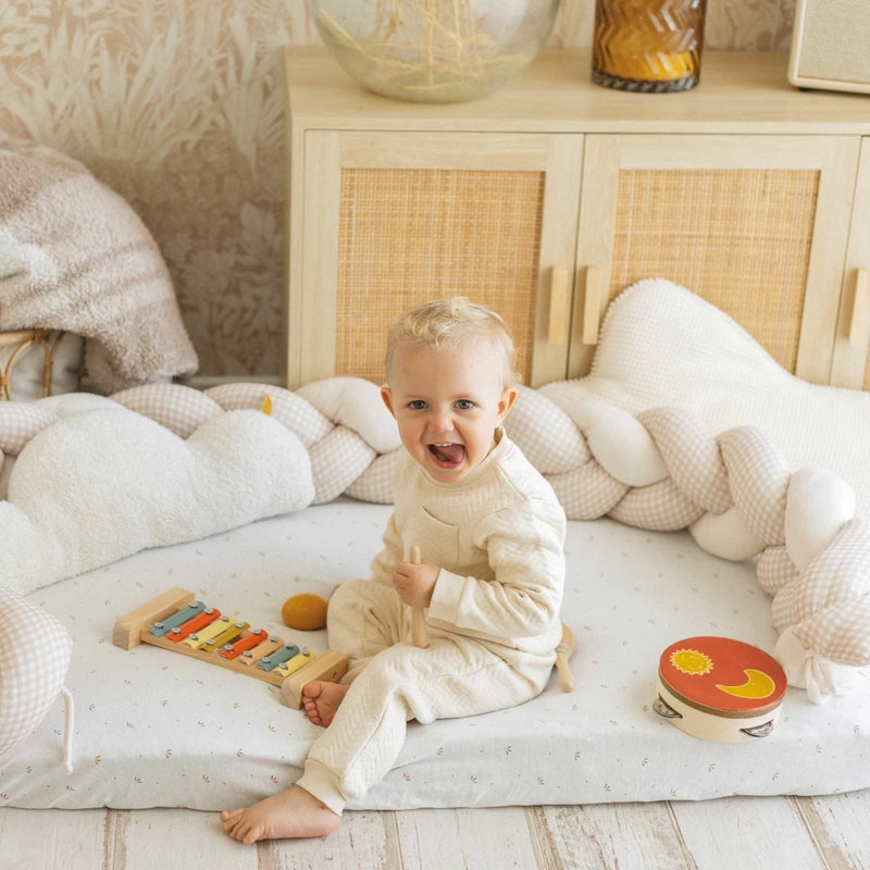 Tresse décorative Vichy Ecru 200cm lifestyle 2