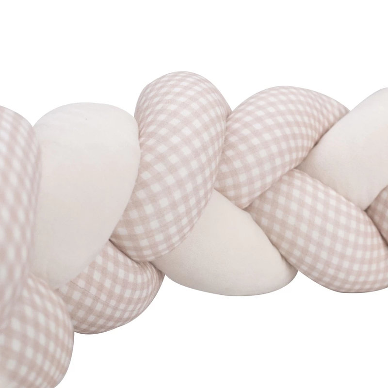 Tresse décorative Vichy Ecru 200cm Produit zoomé