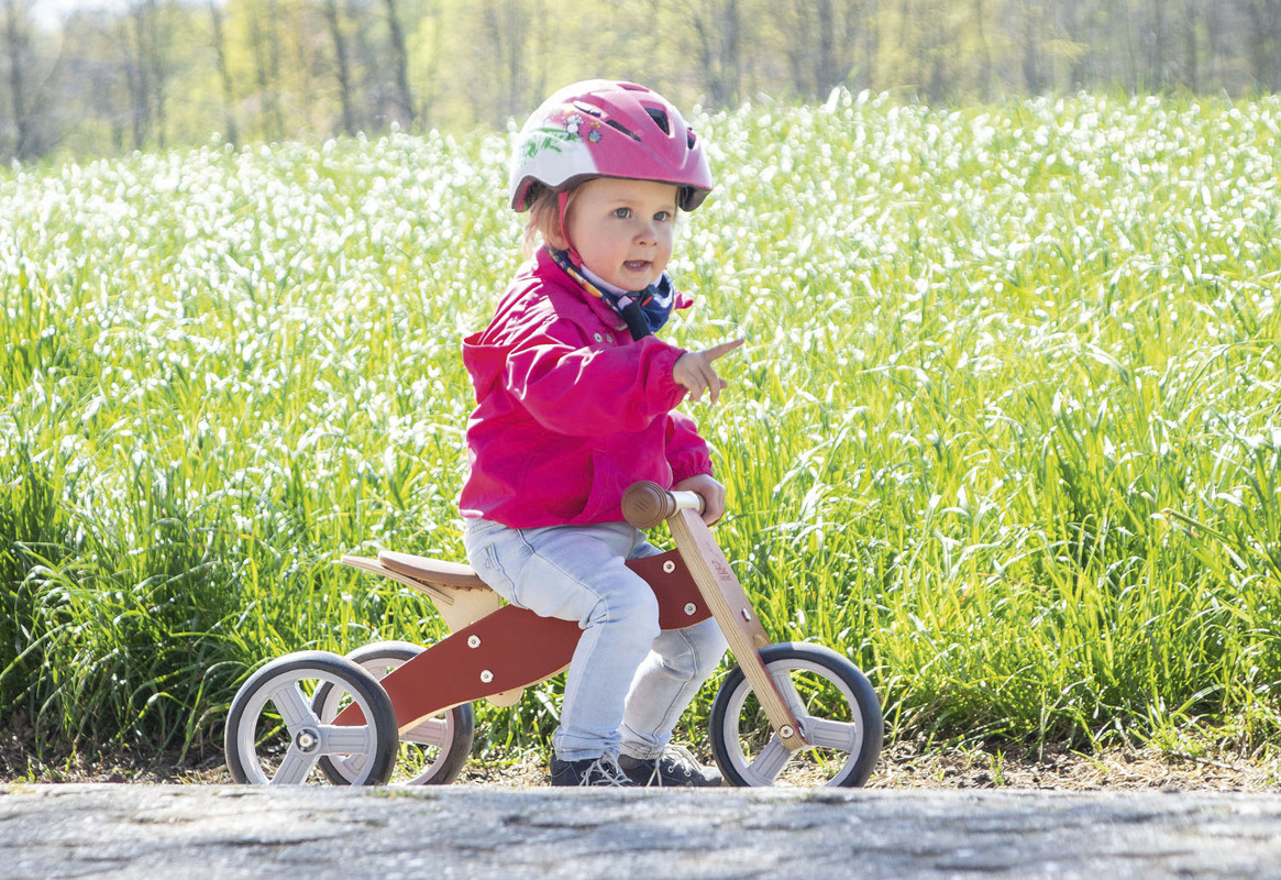 Draisienne tricycle 4 en 1 bois massif Charlie lifestyle