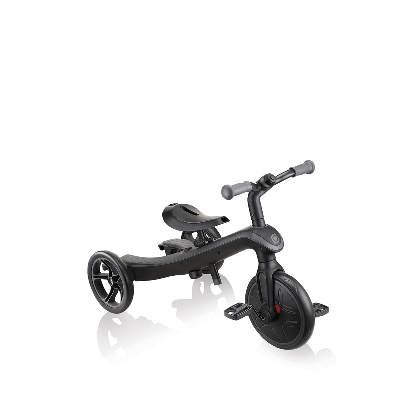 Tricycle évolutif explorer 4-en-1 Deluxe Play Black Grey Globber draisienne