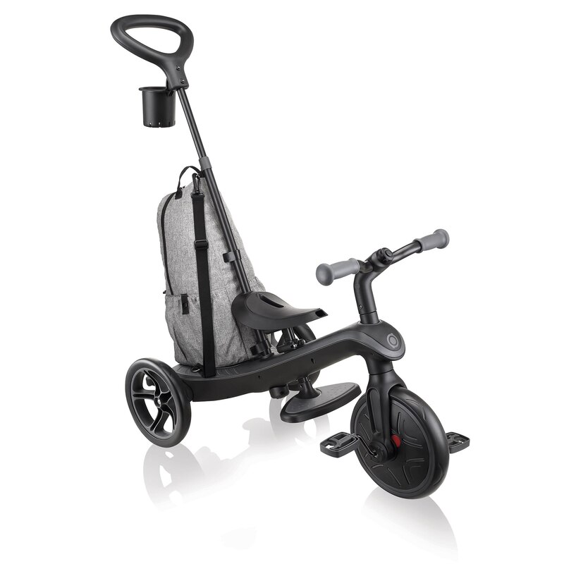 Tricycle évolutif explorer 4-en-1 Deluxe Play Black Grey Globber tricycle