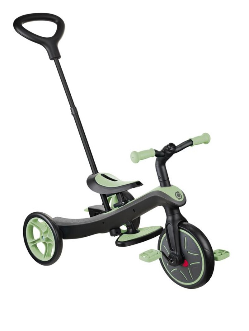 Tricycle évolutif explorer 4-en-1 sauge Globber avec perche