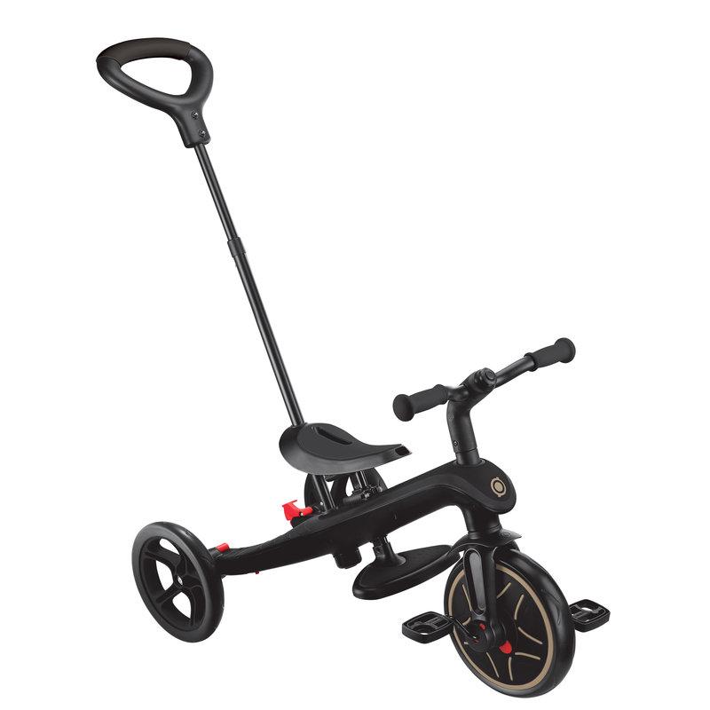 Tricycle évolutif Trike Explorer V3 4 in 1 GLOBBER de face avec canne