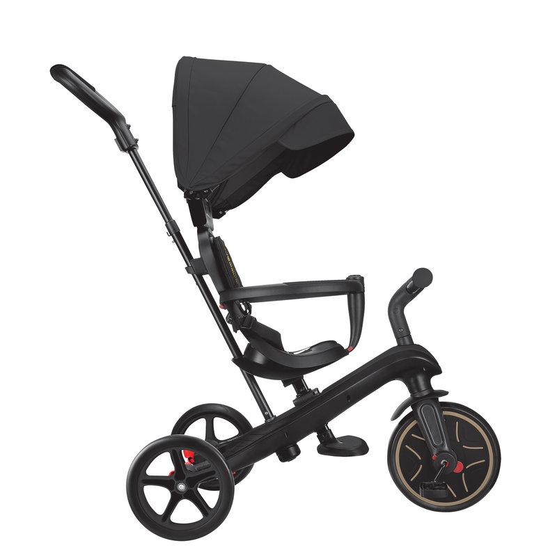 Tricycle évolutif Trike Explorer V3 4 in 1 GLOBBER de profil avec canopy