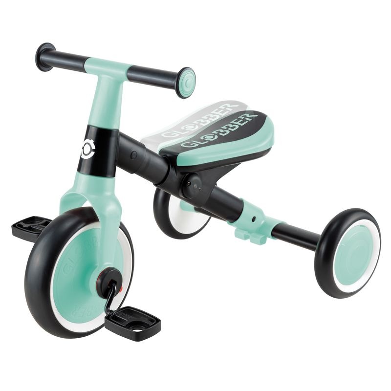 Tricycle Learning trike 2 in 1 mint Globber 3 roues profil