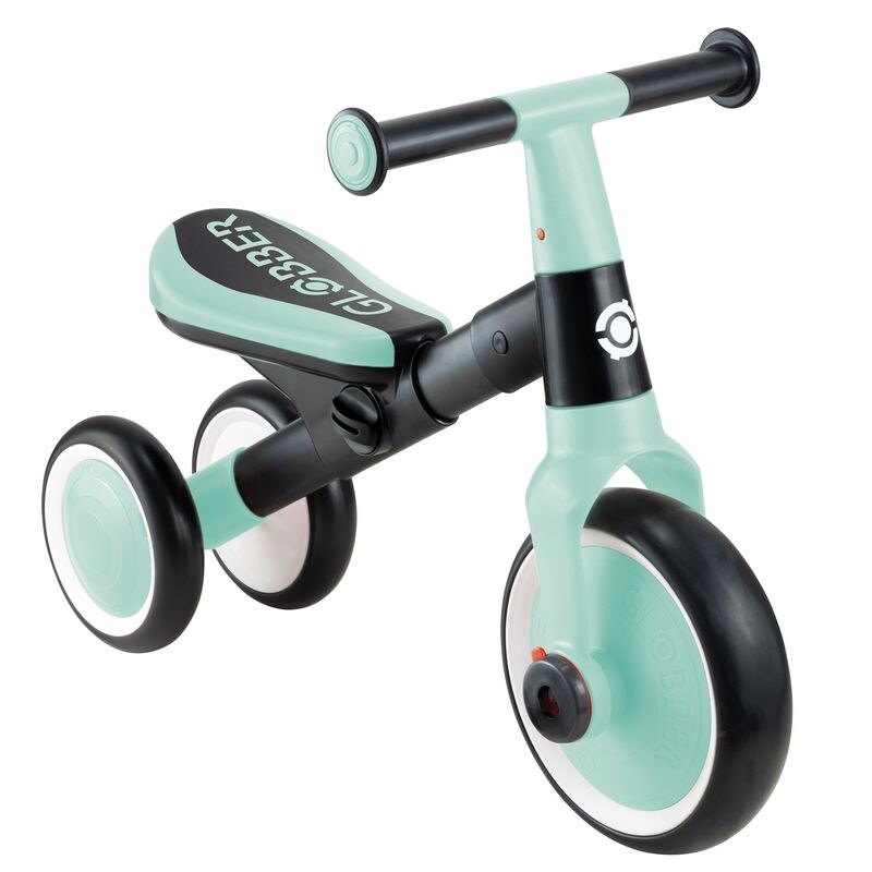 Tricycle Learning trike 2 in 1 mint Globber roues rapprochées devant