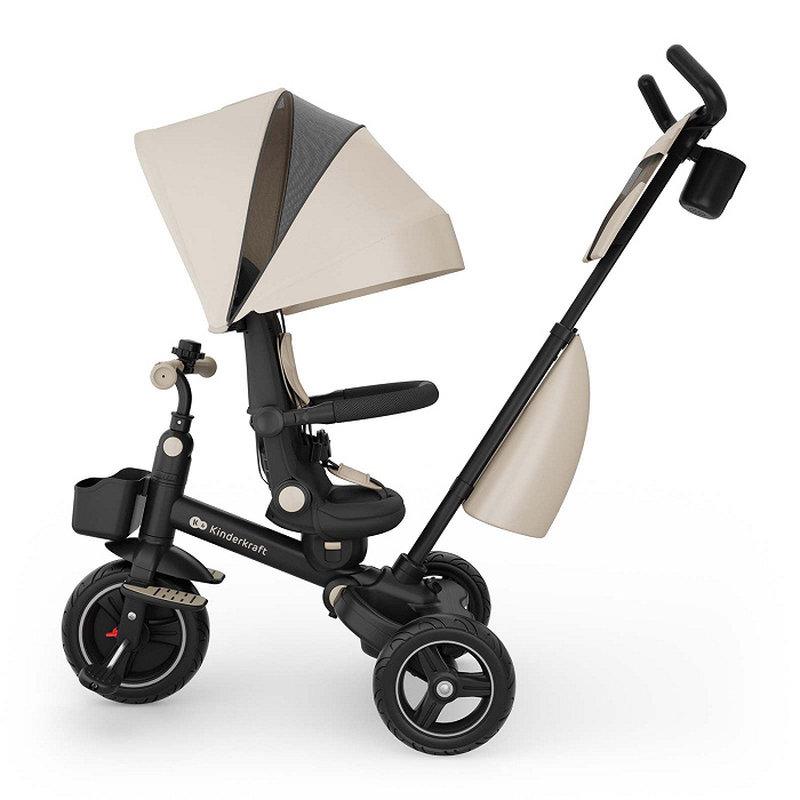 Tricycle Spinstep 2 Plus Beige KINDERKRAFT face parent 1