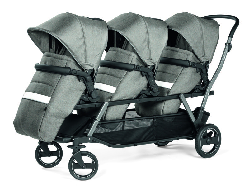 Poussette triplette Piroet pop up Luxe City Grey Peg Perego Produit