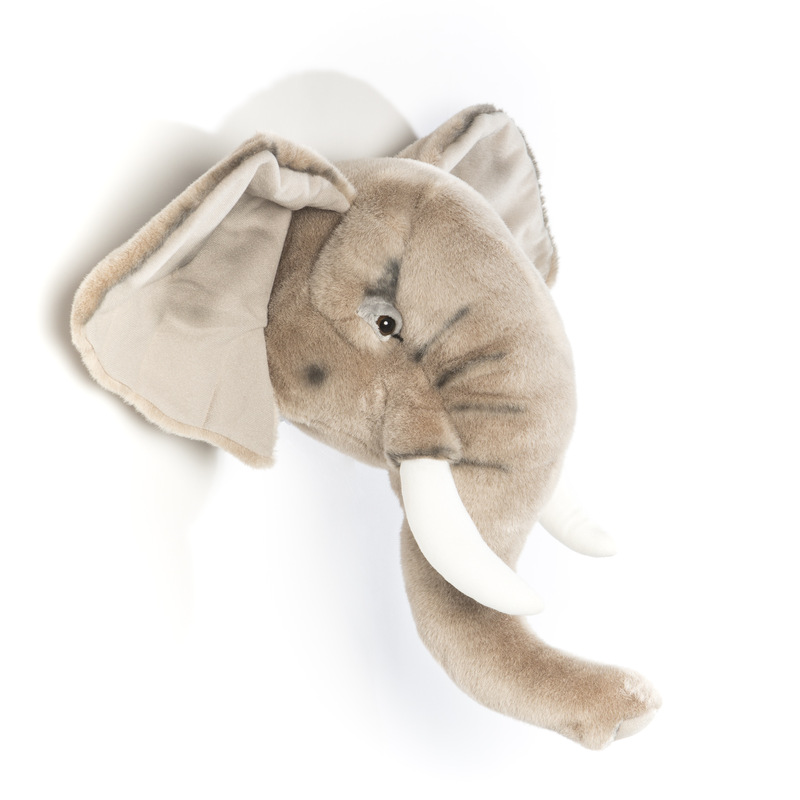 Trophée Peluche Eléphant George WILD AND SOFT cote gauche
