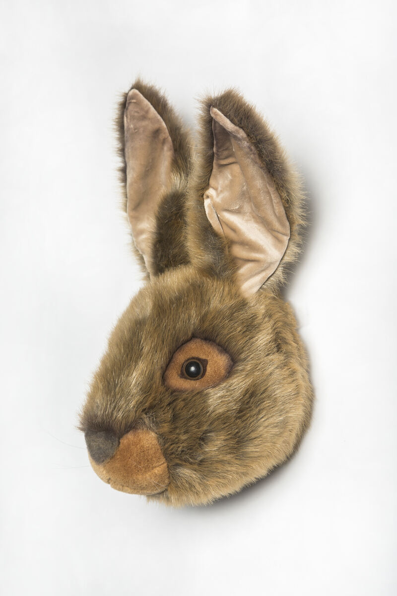 Trophée Peluche Lièvre Brun Lewis WILD AND SOFT cote droit