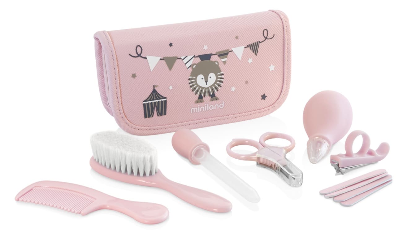 Trousse de soin baby kit rose Miniland