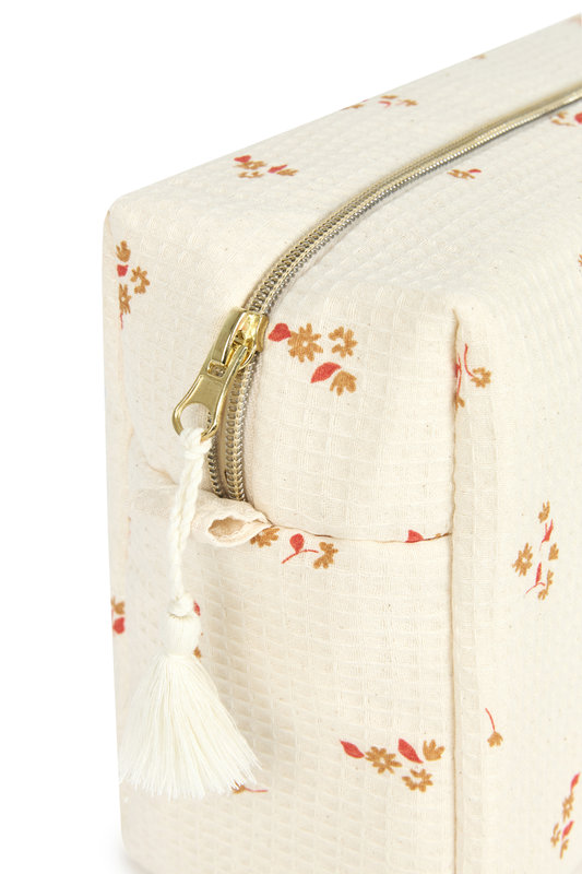 Trousse de toilette Diva Opera Yellow lily Nobodinoz fermeture zoom
