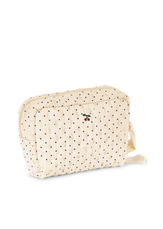 Trousse De Toilette Motif Imprimée Petit Format À Pois Konges Slojd produit de profil