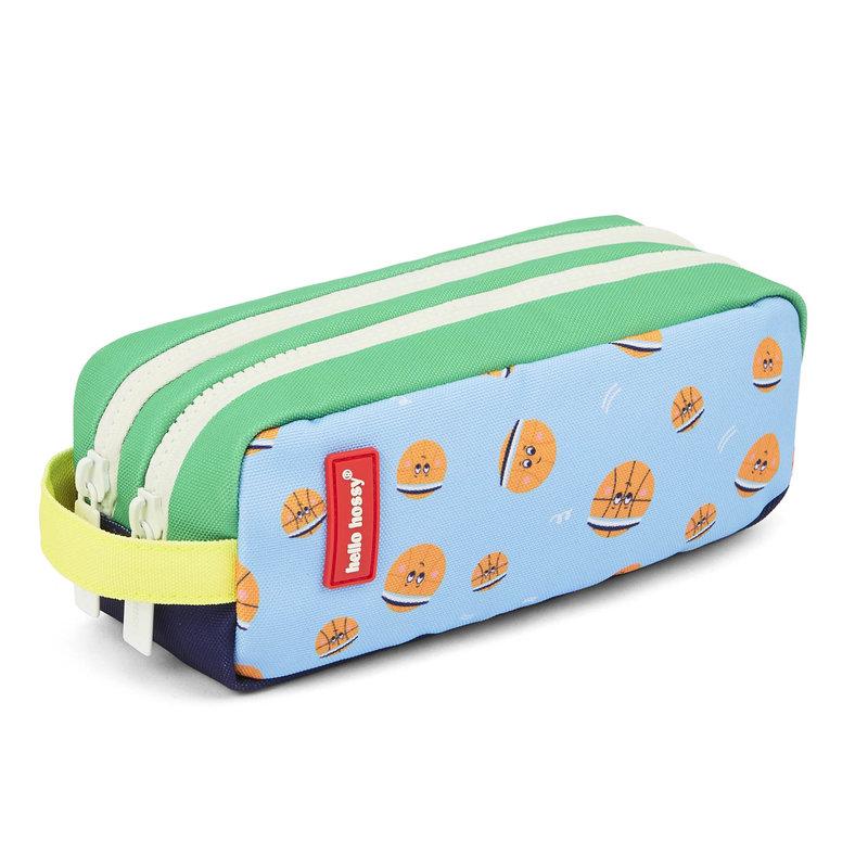 Trousse Imprimé Double Compartiment Bball Crew HELLO HOSSY profil