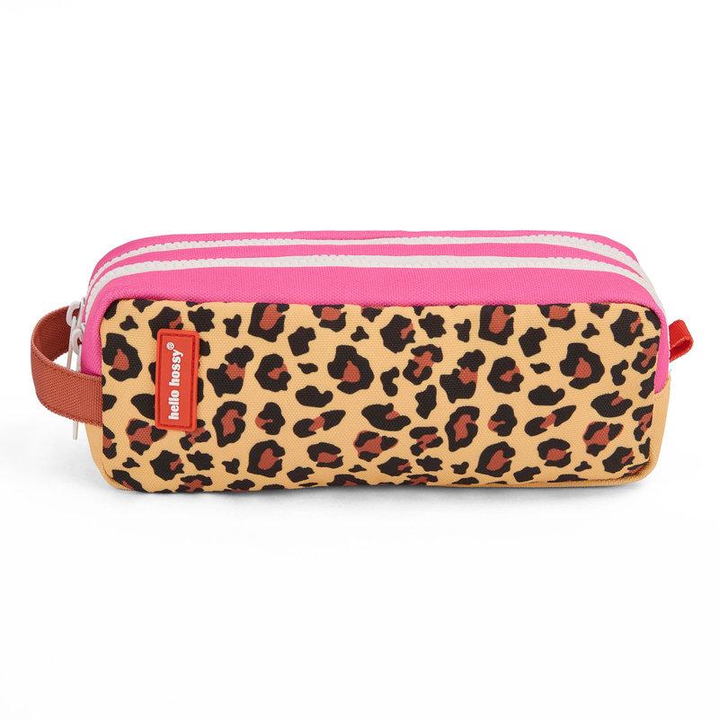 Trousse Imprimé Double Compartiment Leopard #7 HELLO HOSSY face