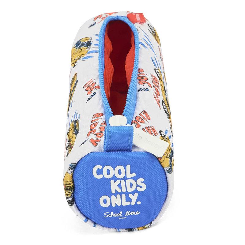 Trousse Imprimé Simple Compartiment Happy Ride HELLO HOSSY côté