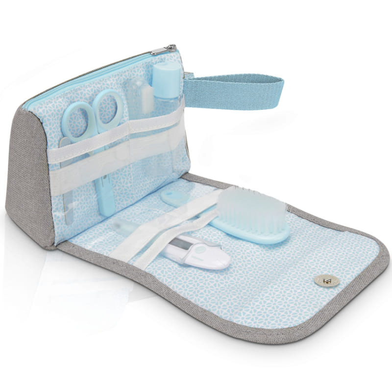 Trousse de soin compacte Bleu/Gris Babymoov Ouvert