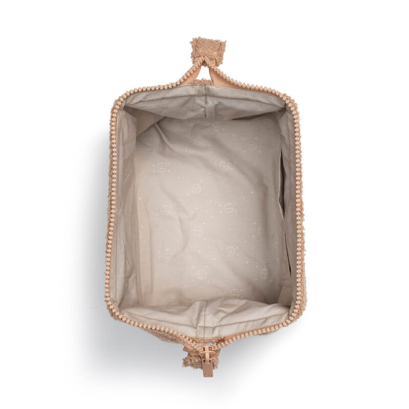 Trousse de toilette Zip&Go™ - Pink Bouclé Elodie ouvert