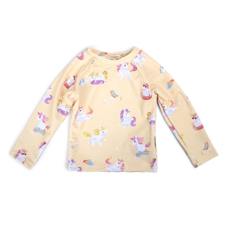 T-shirt anti-UV manches longues 1-2 ans Nor La plage des licornes FILIBABBA produit